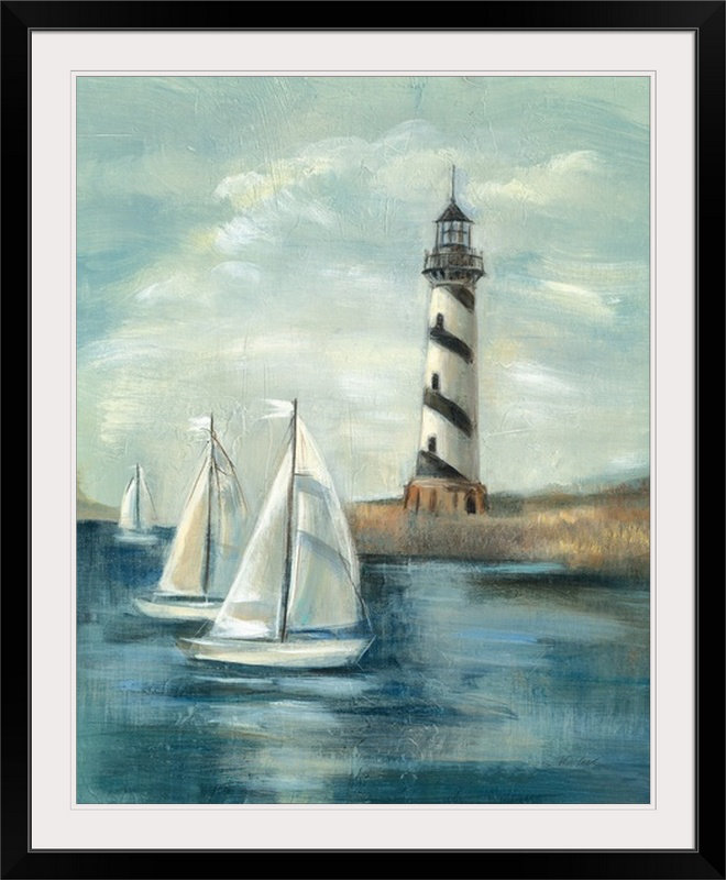 "Northeastern Breeze II" par Silvia Vassileva, reproduction d’art, Cadre noir, H 28 po x l 24 po x P 1 po