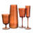 Dark Amber Optic Swirl Carafe