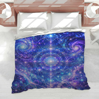 Intricate Cosmic Mandala Comforter