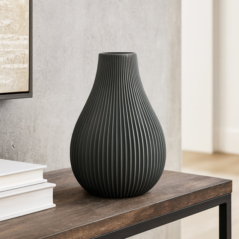 Vase de table Ruven, Gris