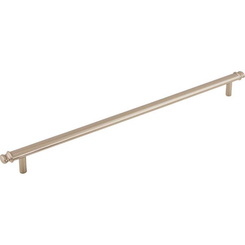 Julian Bar pull, Polished Nickel, 12" Center to Center