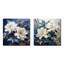 Minimalisme - Bouquet de rhododendrons - Ensemble de 2 collages rhododendrons carrés-1092903205-1092903203