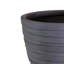 Concrete Effect Round Planter, Frostproof Outdoor Plant Pot with Row Pattern, Round Garden Planter with Drainage Holes-39265885-39265886