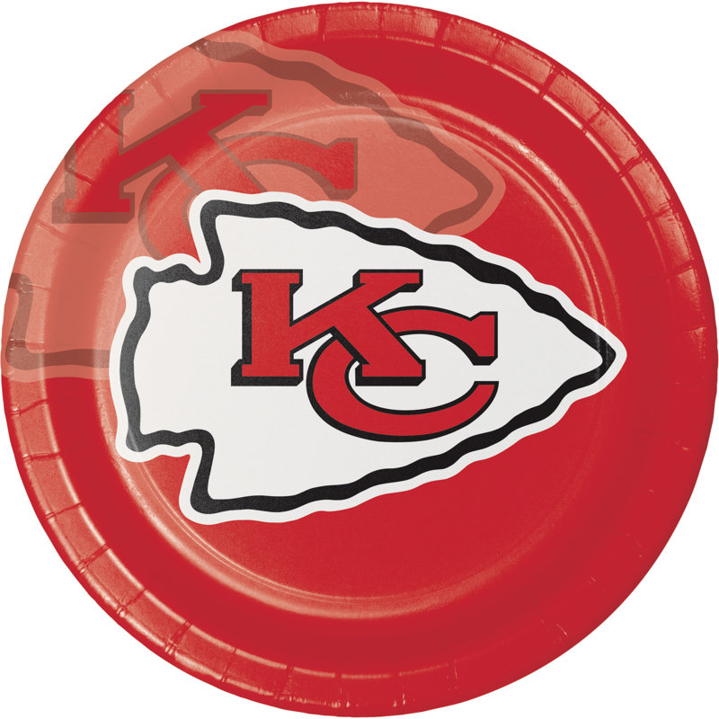 Creative Converting NFL Paper Plates, Kansas City Chiefs