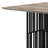 Merild Slatted Dining Table in Antique Oak and Black