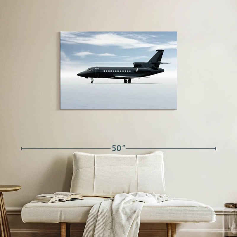 Mehar Sleek Business Jet, 24" H x 36" W