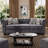 Perry 80" Rolled Arm Chesterfield Sofa-864838345