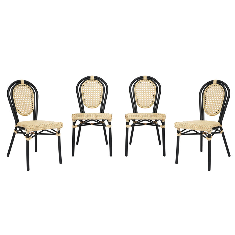 Chaises Paris Chiles All-Weather, Noir / brun clair