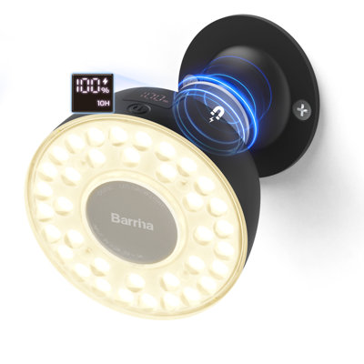 Barrina Orbgrow Og03c Rechargeable Puck Grow Light, 4000k, 1 Pack, Black