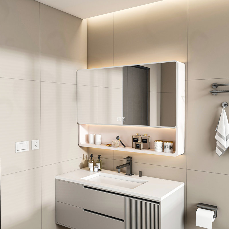 Smart LED Cabinet with Mirror