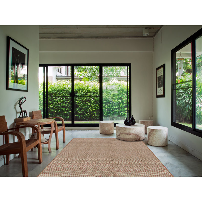 Mic-Mac Chevron Wool Hand Woven Area Rug, 140 x 200cm