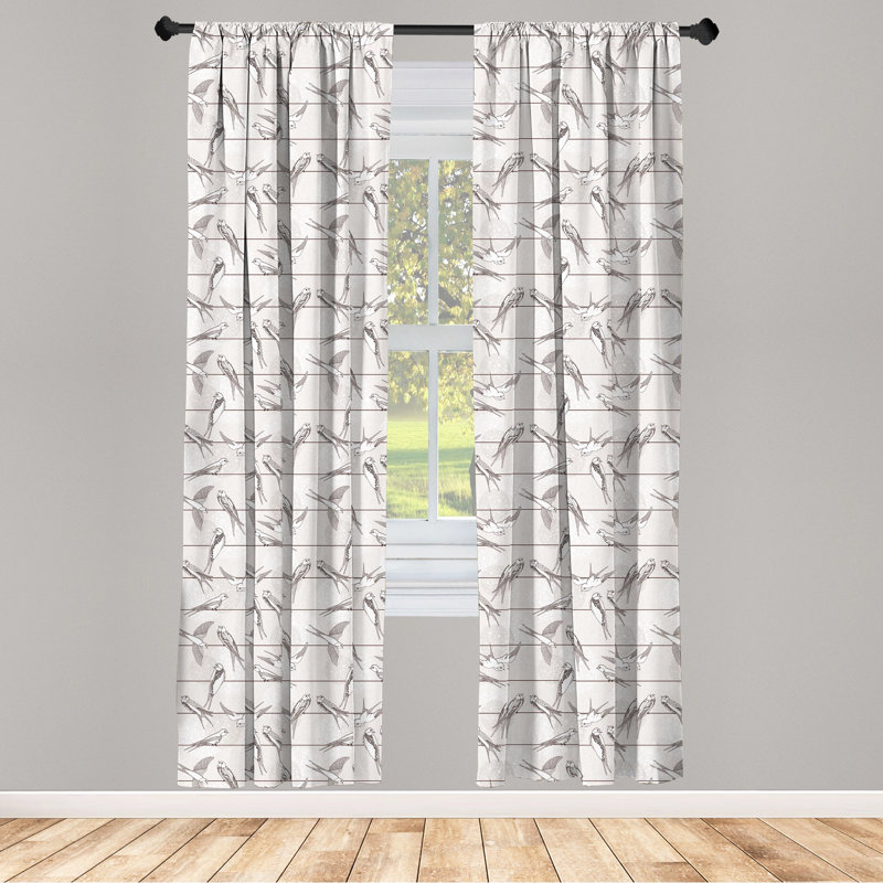 Semi-Sheer Rod Pocket Sliding Panel, 28" x 95"