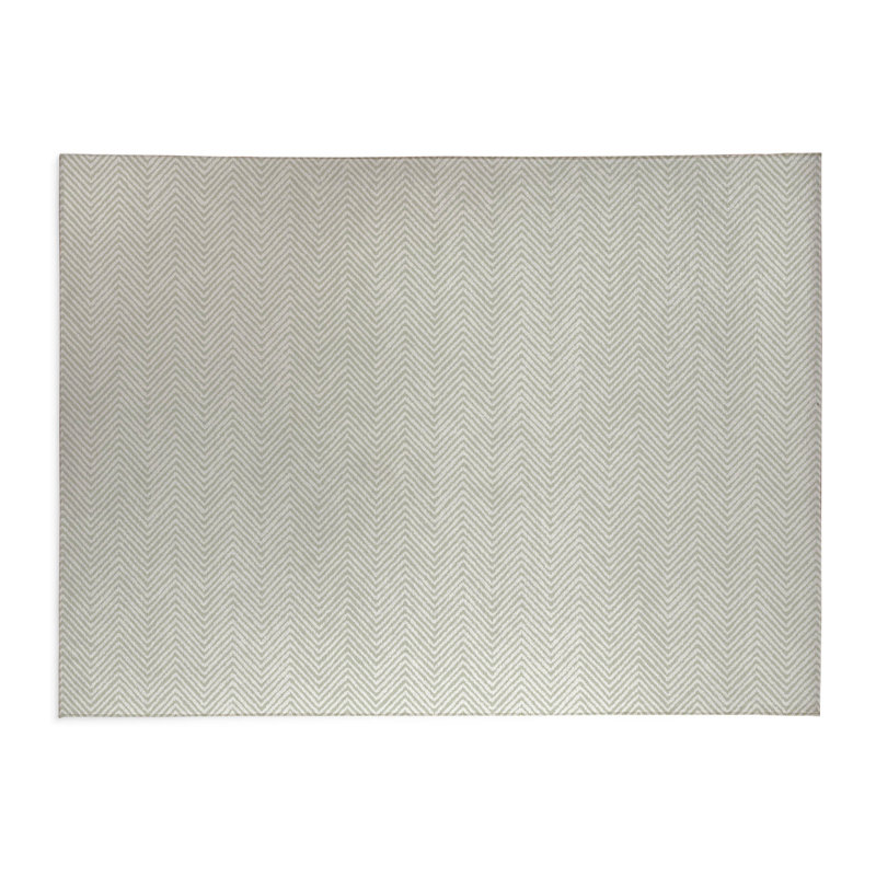 Tapis de bureau léger à chevrons, L 7 pi x L 5 pi, Vert clair