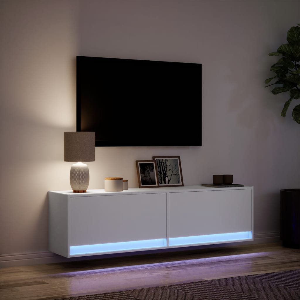 Vidaxl TV Wall Cabinet with LED Lighting 31 x 38cm
