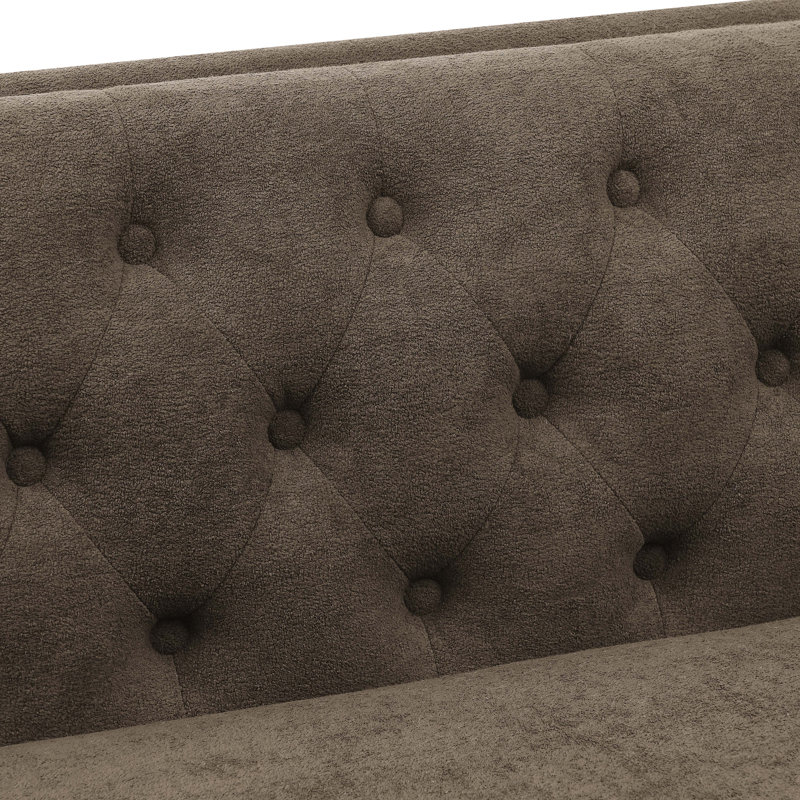 Devonaire Sofa, Brown Polyester Blend