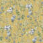 Papier peint floral non tissé jaune-2074016289