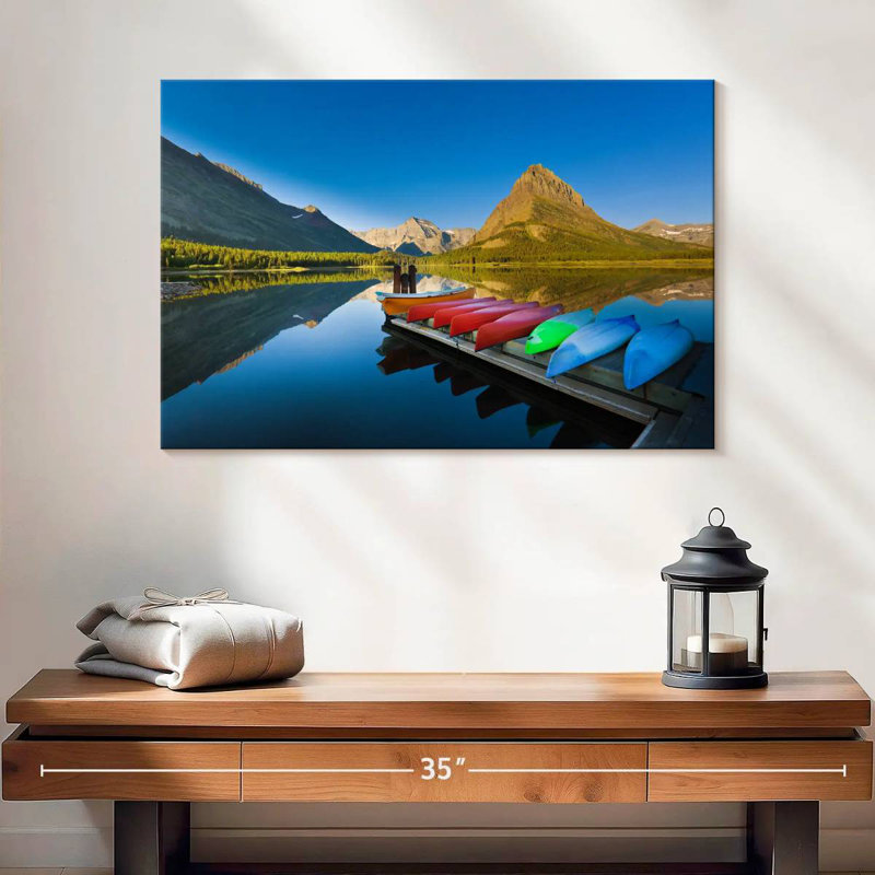 Alvord Lake Glacier Canoes, 16" H x 24" W
