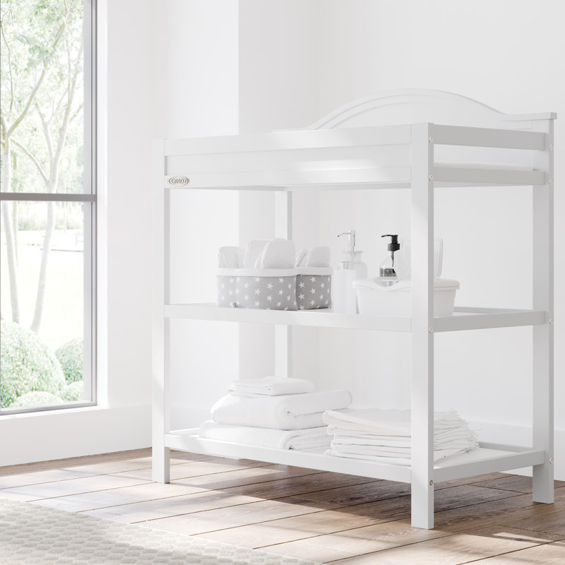 Clara Changing Table with Pad, White