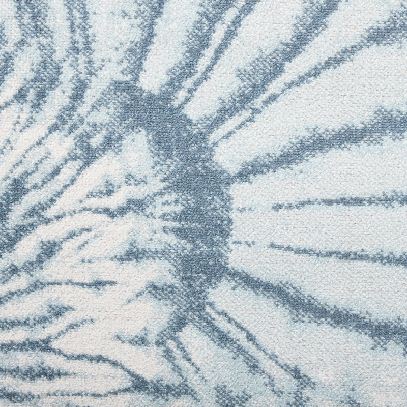 TOMMY BAHAMA Shibori Summer Tie Dye Indoor Outdoor Area Rug Blue/Dark Blue/Ivory, Rectangle 7'10" x 10'2"