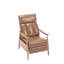 Fauteuil à cadre en bois, fauteuil d'appoint moderne pour le salon-2092572275