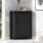 Black Bathroom Cabinet Triangle Corner Storage Cabinet With Adjustable Shelf Modern Style MDF Board