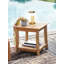 Table d'appoint en teck Leona