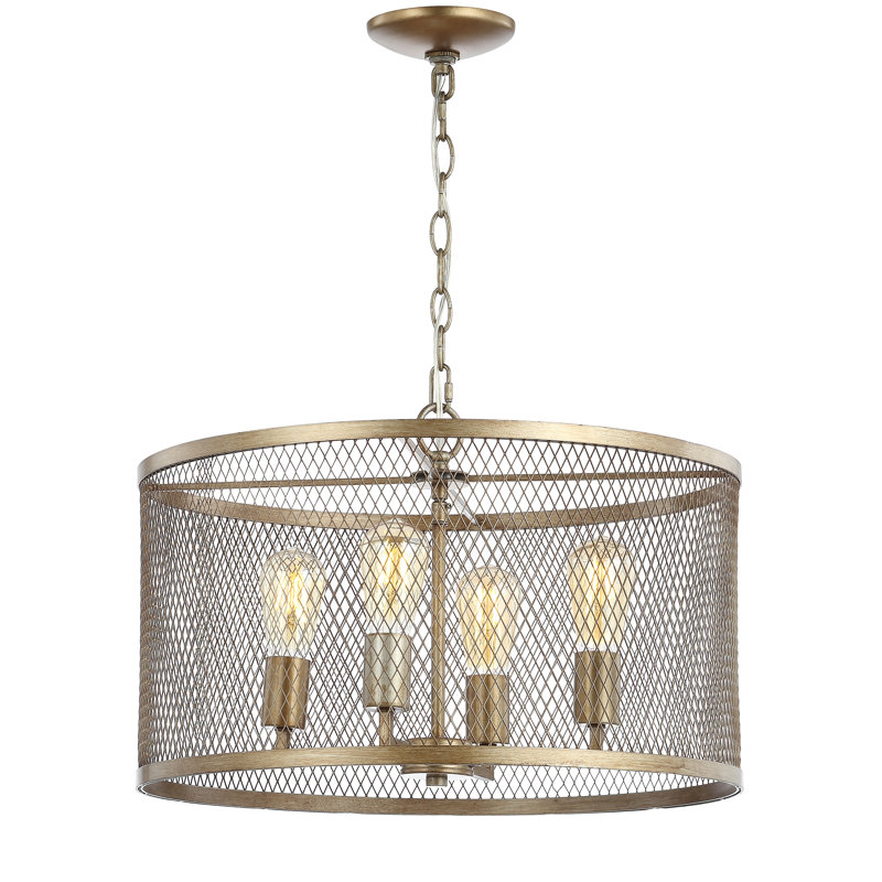 Kace 4 - Light Antique Gold Pendant
