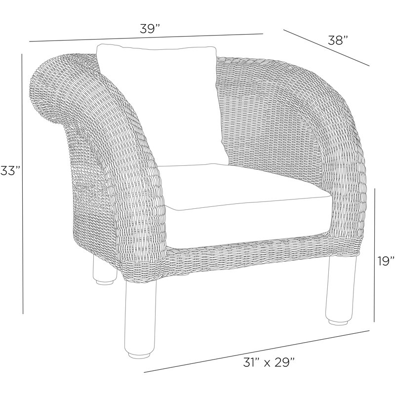 Fielder Outdoor Teak Lounge Chair