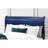 Blue King Size Bed With Led - Style Solid Wood Transitional Illuminated Bed, +
