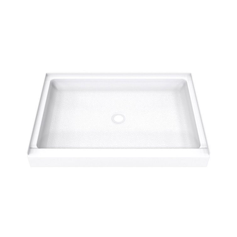 DreamLine DreamStone 34 in. D x 54 in. W x 5 1/2 in. H Centre Drain Single Threshold Shower Base