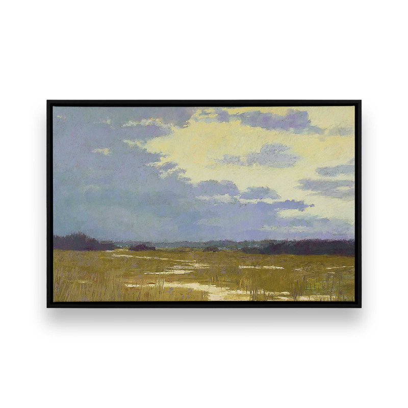 «Lemonade Skies», reproduction sur toile, Cadre flottant noir satiné, H 22 po x l 32 po x P 1,75 po