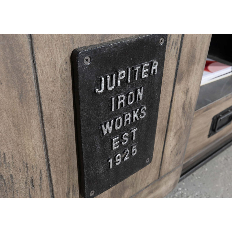 Railway 128cm Sideboard, Grey