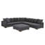 Canapé-lit modulaire à large assise en velours côtelé-81431959
