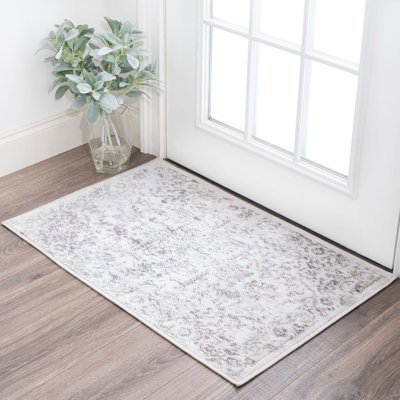 Tapis oriental gris / blanc Ruben