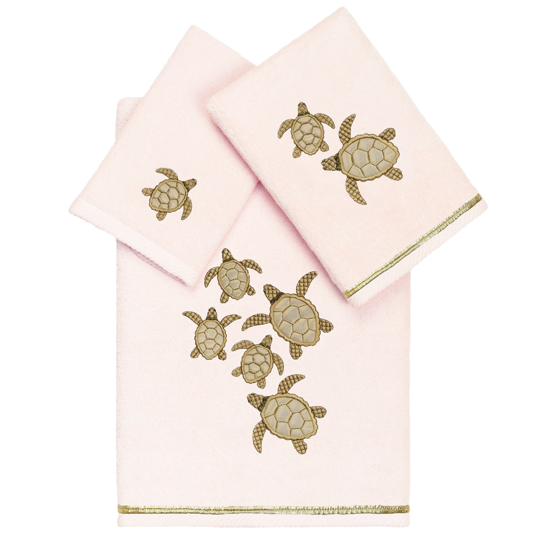  3 Piece 100% Turkish Cotton Towel Set Linum Home Textiles 