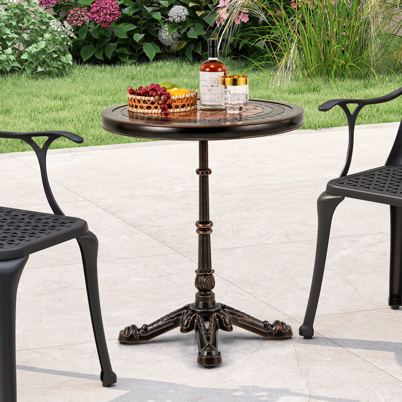 Round Outdoor Bar Table , 60cm W 60cm D
