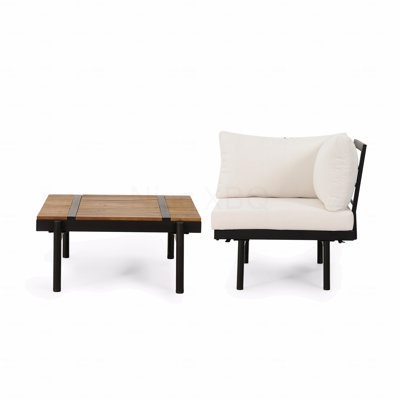 Canapé d'angle + table basse