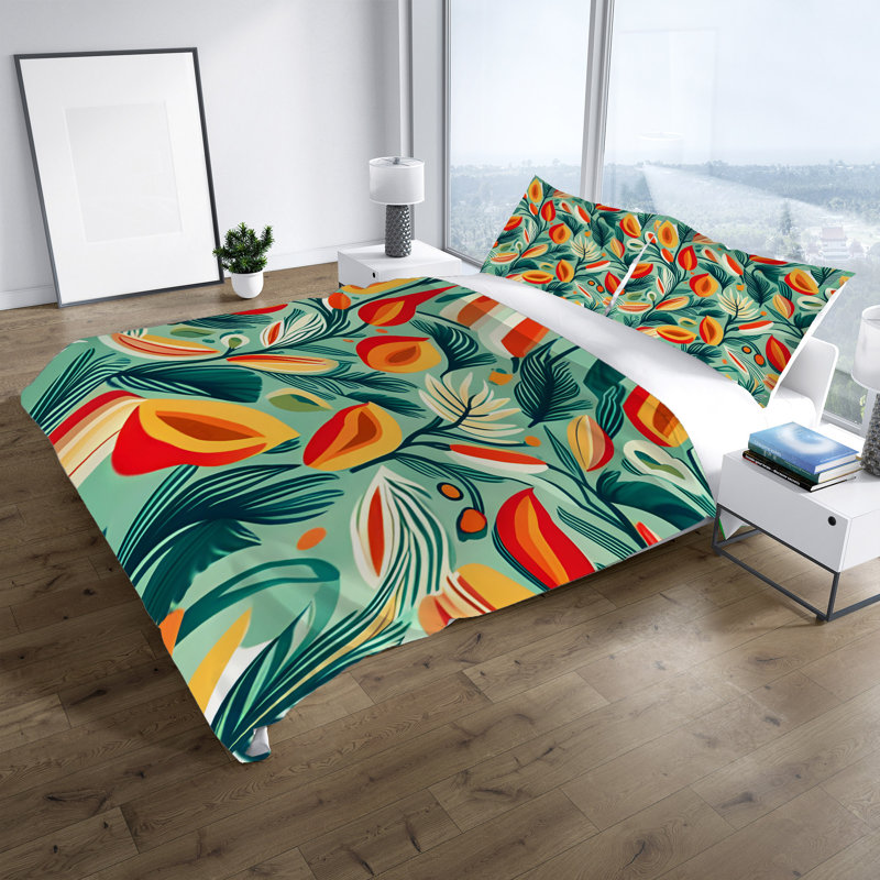 Polyester Duvet Cover, King Duvet Cover + 2 King Shams