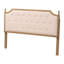 Tête de lit tapissier avec structure en bois massif Baxton Studio