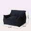 Fauteuil à billes en velours avec accoudoirs-230392080