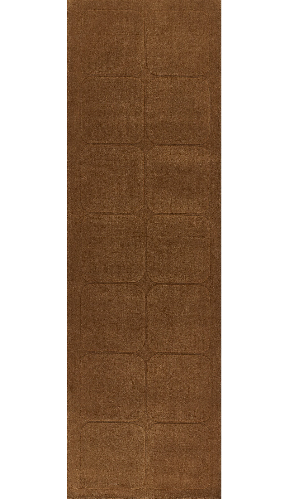 Aldery Copper Hand-Loomed Geometric Wool Rug, 2'3" X 8' Runner