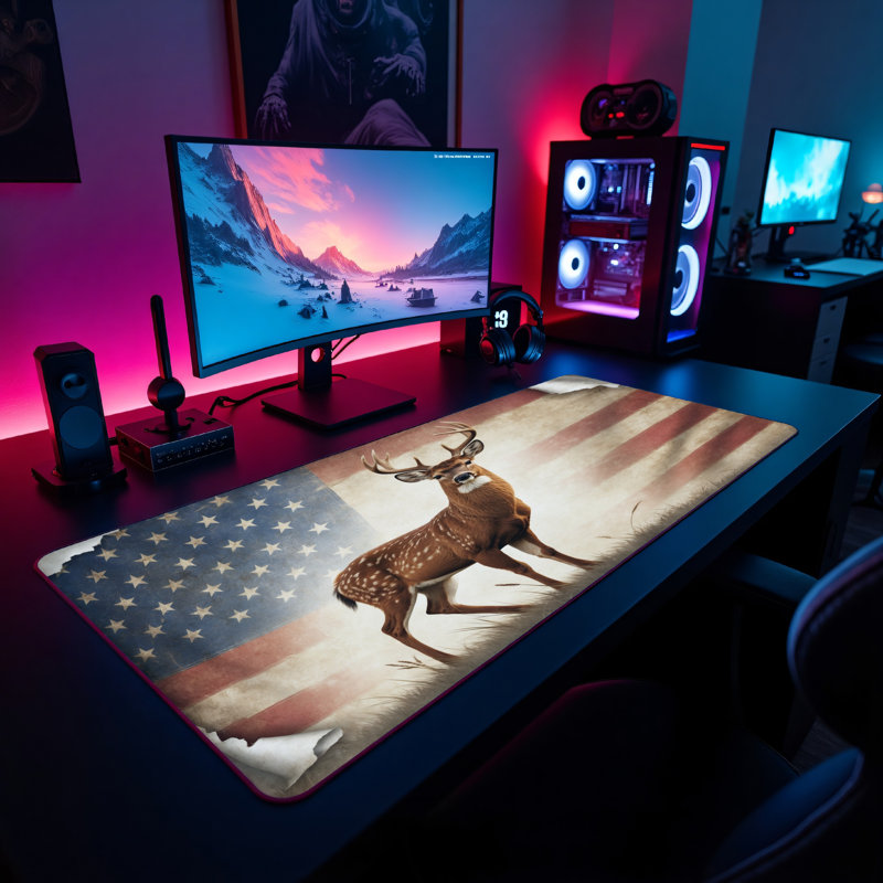 Polyester Desk Pad, 14.4x12.1
