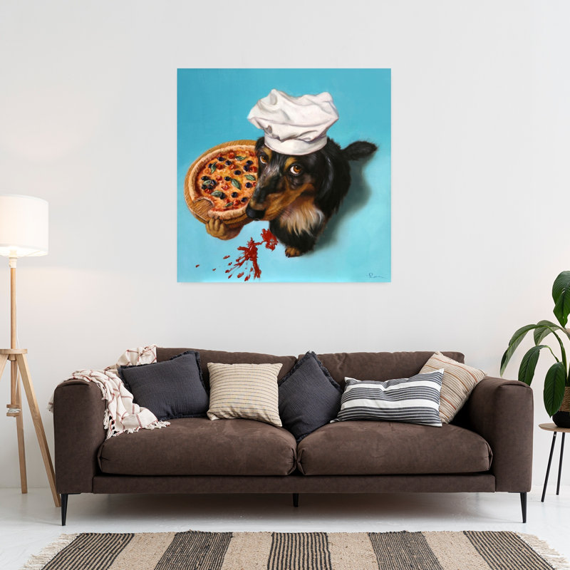 Il Piaziolo Contemporary Dog Urban Art, 36" H x 36" W