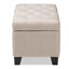 Repose-pieds rangement touffeté Colgan-1847287690
