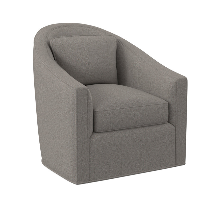 Fauteuil pivotant Academy - sans garniture en bois, Lin de Venise