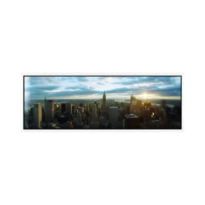 Buildings In A City, Empire State Building, Manhattan, New York City, New York State, USA 2011 by Panoramic Images - Panoramic Gallery-Wrapped Canvas Giclée on Canvas