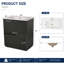 Meuble-lavabo de salle de bain vert cannelé de 30 po avec lavabo encastré en céramique et tiroirs à rallonge complète à fermeture amortie
