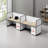 Rectangle 2 Person Office Cubicle Desk