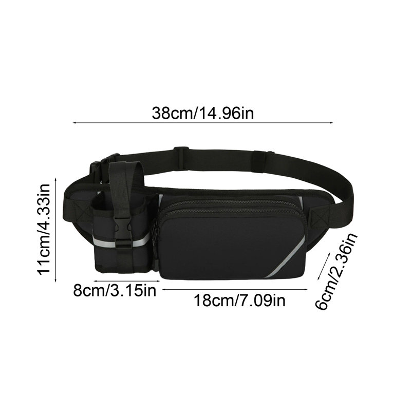 Sac de course multifonctionnel pour hommes et femmes, Noir