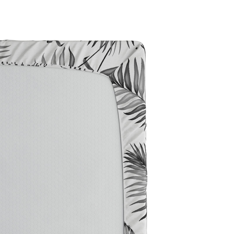 Drap-housse floral naturel/fleur, Drap-housse de taille simple